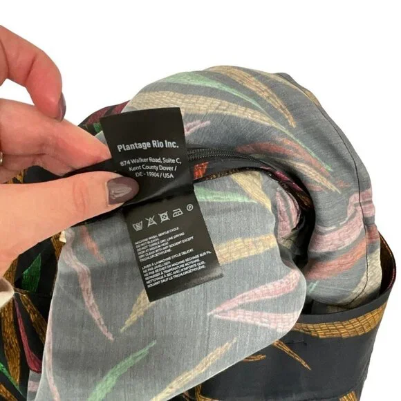 NWT FARM Rio Shinny Zebra Pants Women's L Multicolor Lightweight Viscose Casual - Picture 13 of 15